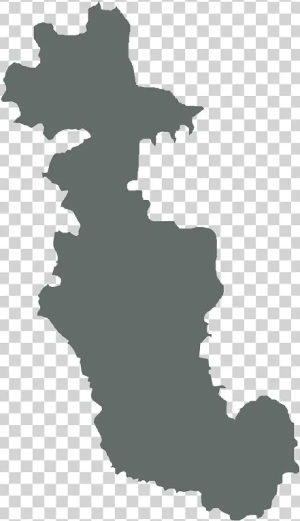 Medinipur Map - Silhouette