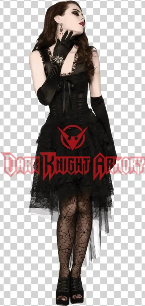 Midnight Lace Dress - Dress