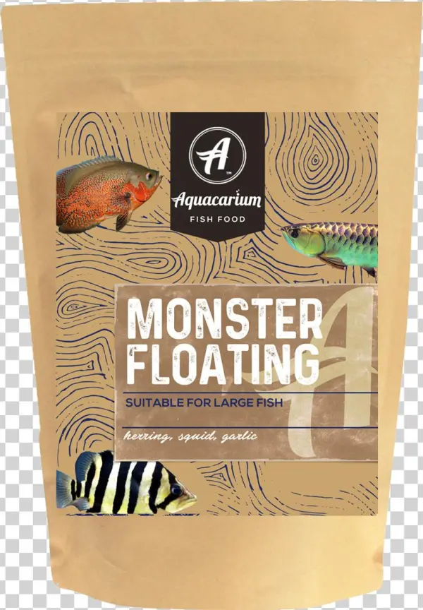 Monster Floating Pellets Fish Food - White Coffee