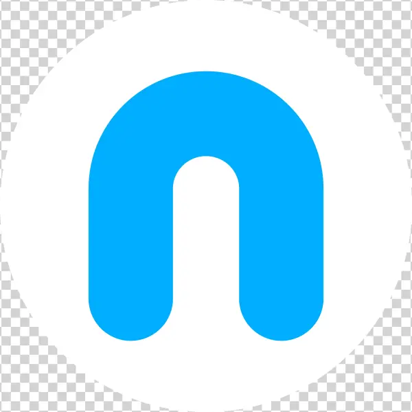 Nordic Entertainment Logo Icon Blue On White - Circle
