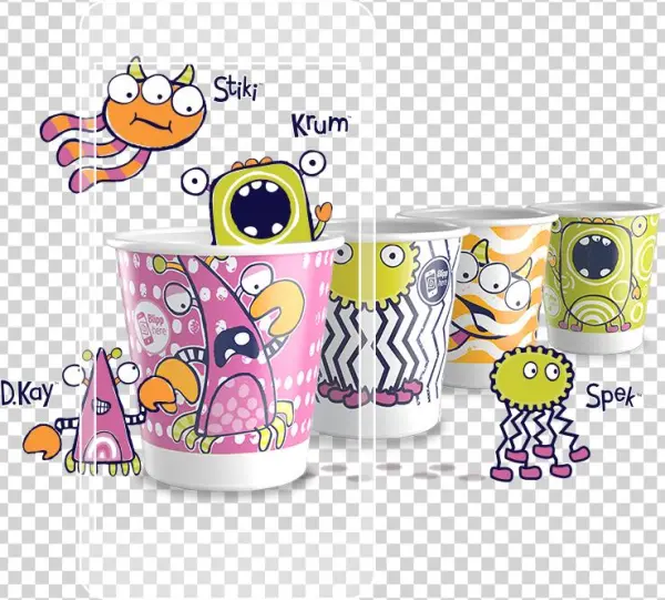 Svg Black And White Stock Dixie Cups With Interactive - Cartoon