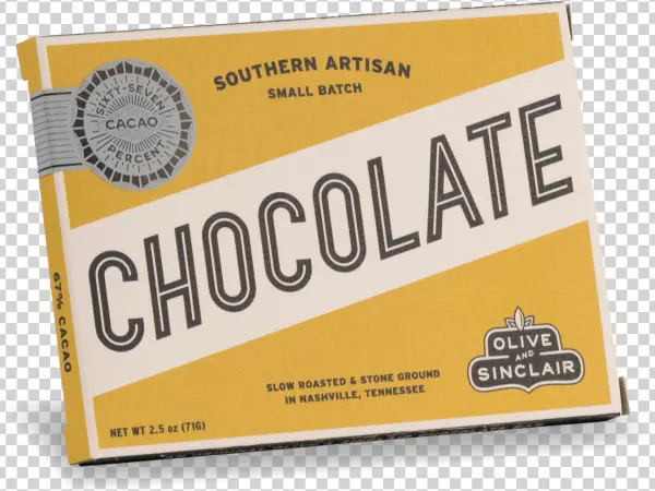 67% Cacao Chocolate Bar Olive & Sinclair Chocolate - Carton