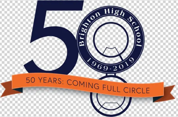 Brighton 50th Logo Blueorange Brighton 50th Logo Bo - Circle