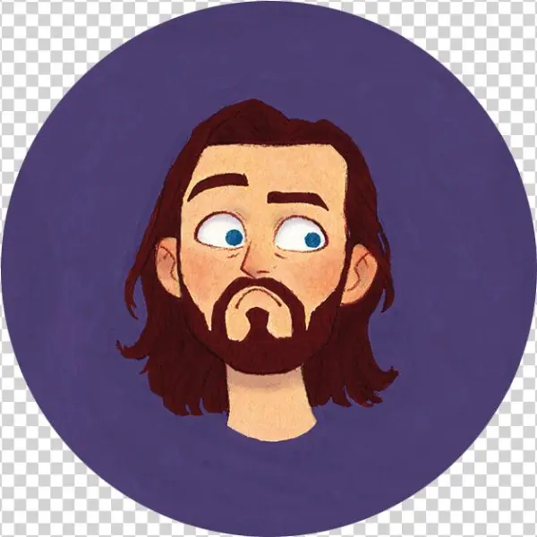 Bucky Button - Cartoon