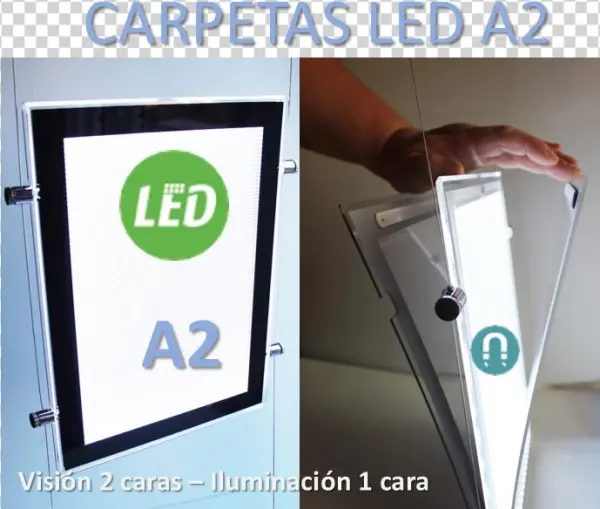Carpetas A2 Led En 1 Cara - Door