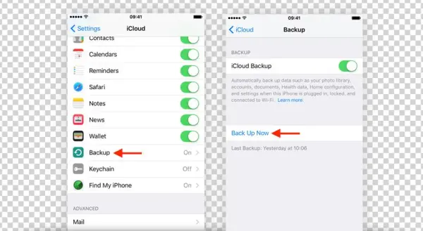Configure Icloud Backup - Phone Restrictions