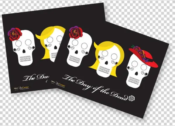 Day Of The Dead Placemats - Skull