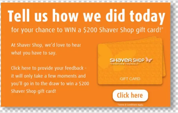 Feedback Offers - Shaver Shop