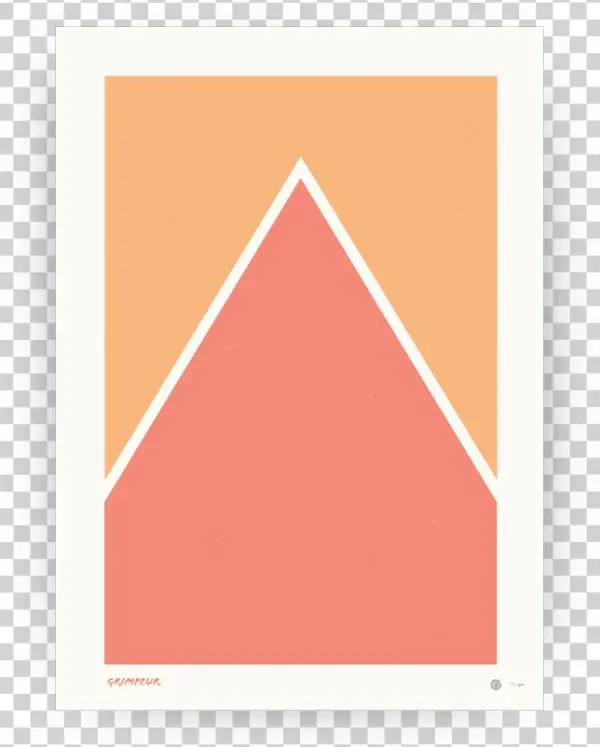 Le Grimpeur Poster - Triangle
