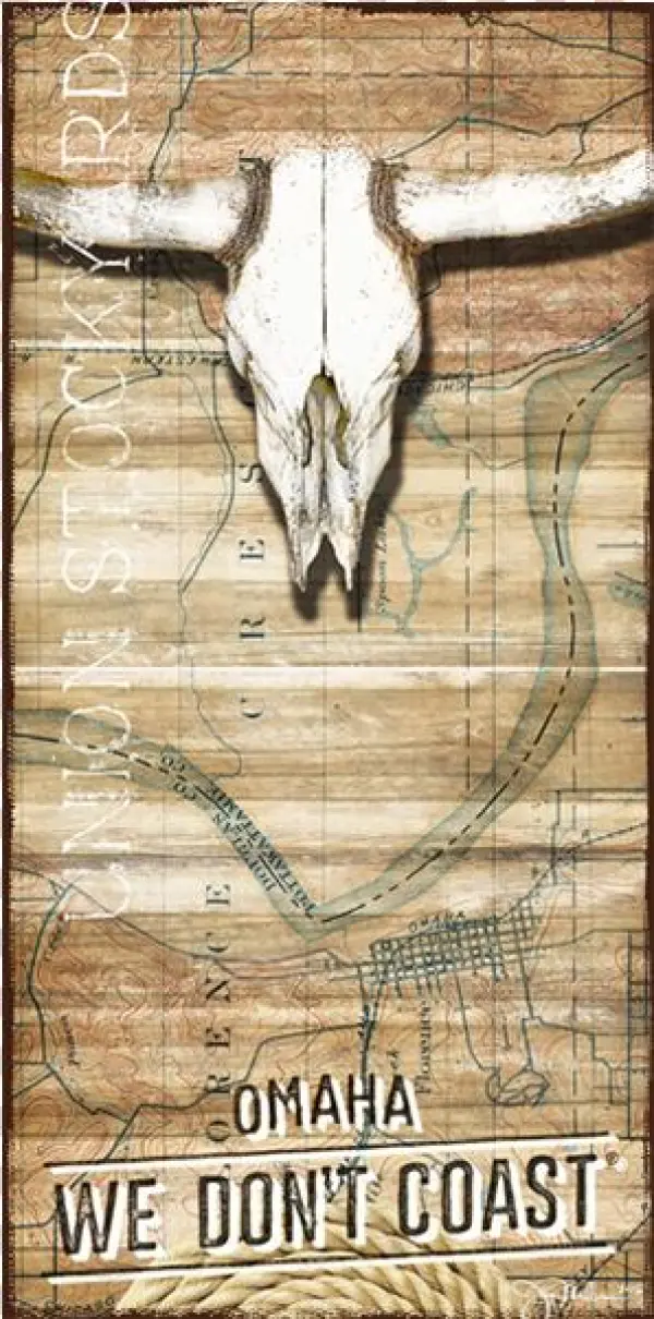 “omaha Stockyard” Canvas - Bull