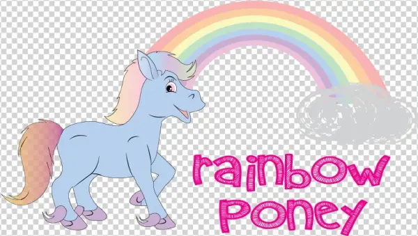 Rainbow Poney Rainbow Poney - Cartoon