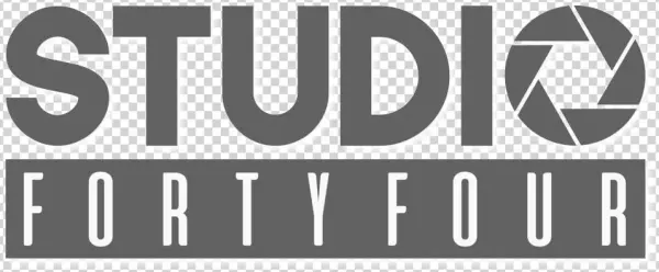 Studio 44 New Logo Stacked - Black-and-white