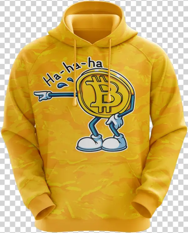 Bitcoin Hoodie - Gold - Sweatshirt