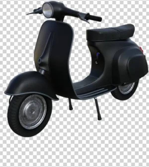Classic Black Vehicle Png And Psd File - Vespa
