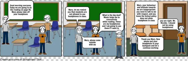 De-escalating Behaviour - Cartoon
