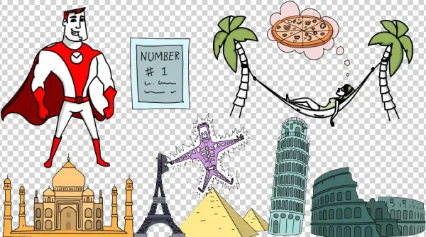 Learn More Buy Now Slide - Cartoon