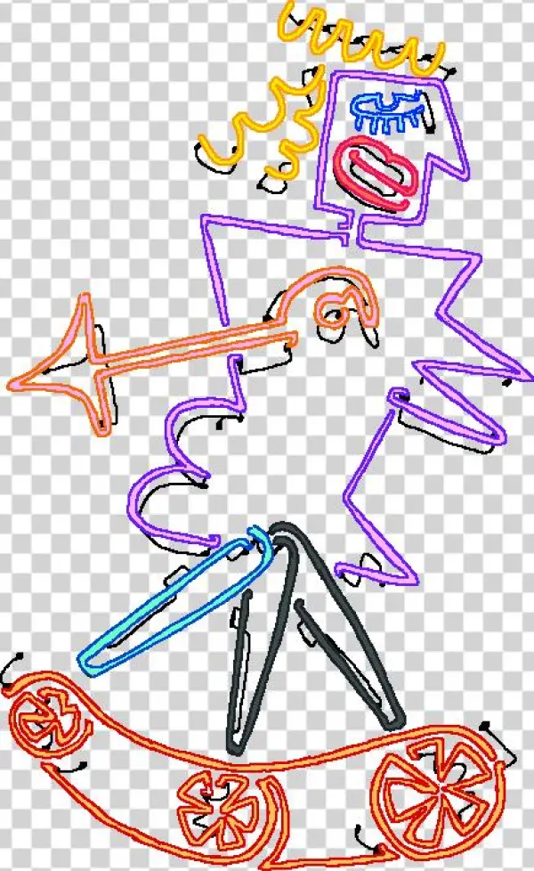 Neonladylegs02 - Drawing