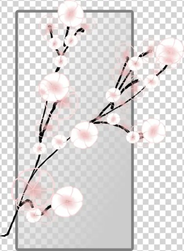 Cherry Blossom Flower Svg Clip Arts 438 X 596 Px