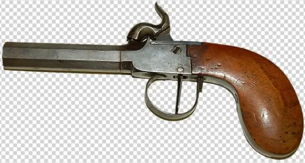 Gun Duel Weapons Collection Hobby History - Old Fashioned Pistol Pendant Necklace, Adult Unisex,