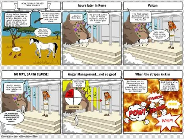 How Zebras Earned Their Stripes - Comics