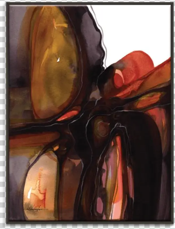 Kathy Morton Stanion Surrender No - Artist Lane Agua By Lia Porto Painting Print On Wrapped