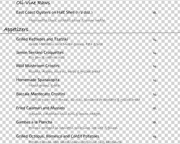 Menu - Document