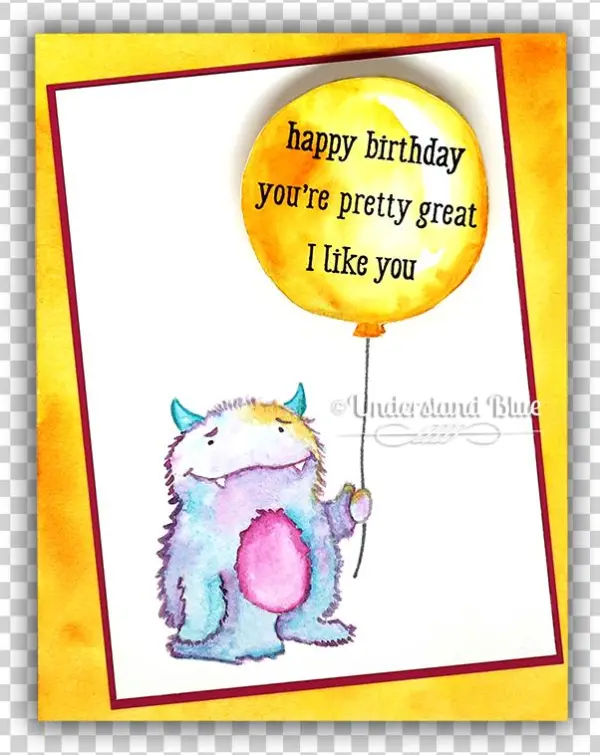 Monster Birthday Card By Understand Blue - Cartoon