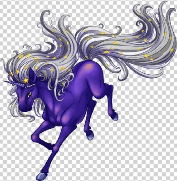 Star Unicorn - Night Unicorn Transparent