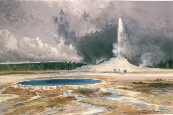 The Castle Geyser, Upper Geyser Basin - Castle Geyser, Upper Geyser Basin, Yellowstone National