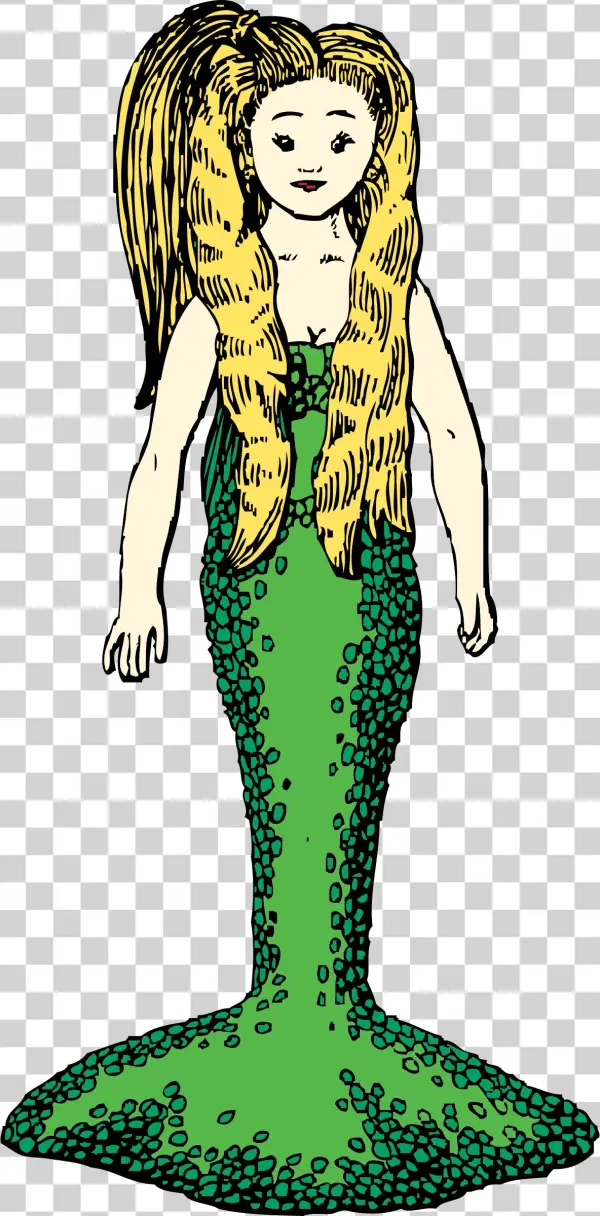 This Free Icons Png Design Of Mermaid With Blonde Hair