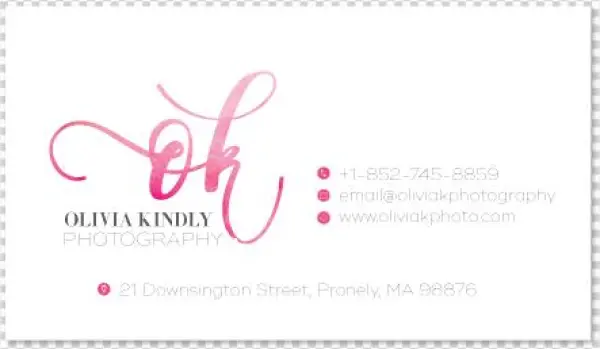 Watercolor Pink Initials - Calligraphy