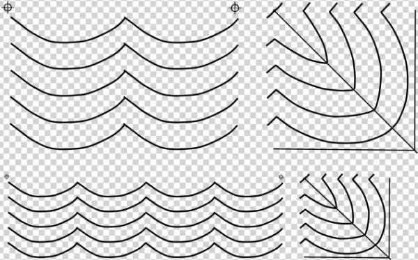 31003 Scalloped Border - Stencil
