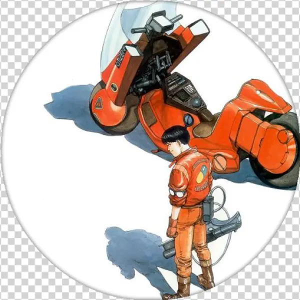 Art Of Animation - Kaneda Motorcycle Bike Akira Anime Manga Art 32x24