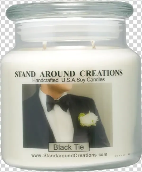 Black Tie Apothecary 16-oz - Premium 100 Soy Apothecary Candle - 16 Oz. - Black