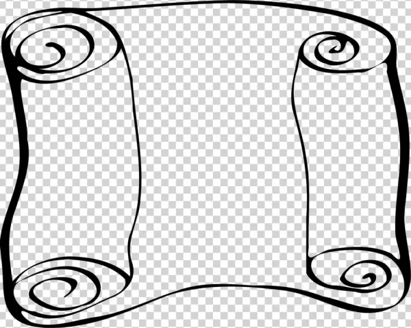 Borders And Frames Scroll Line Art