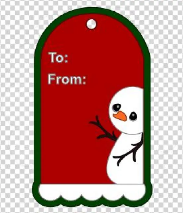 Christmas Tag - Cartoon