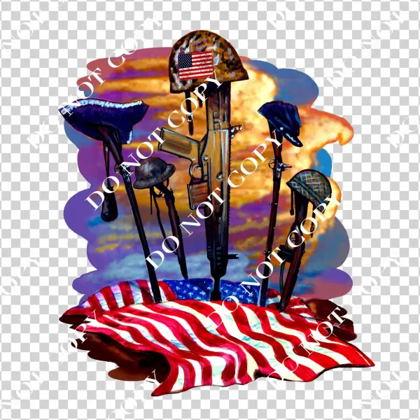 Daf God Bless America - Tirecoverpro Fallen Solider American Flag Military
