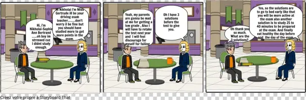 Driving Exam - Cartoon