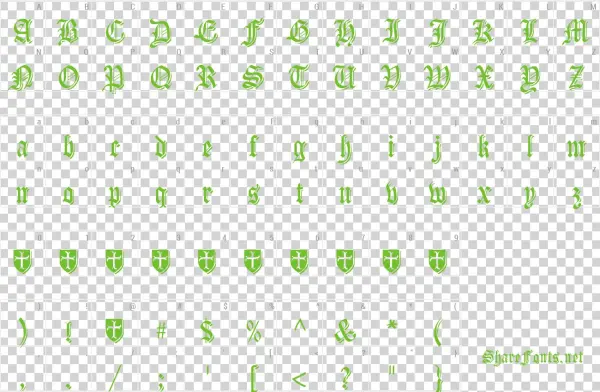 Font Carta Magna Preview - Character