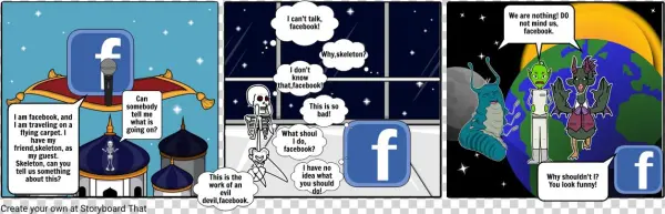 Futuristic Facebook - Illustration