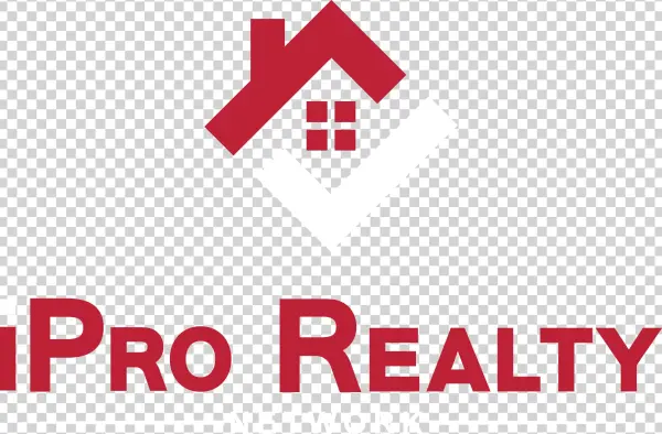 Ipro Realty Logo Red And White Checkmark Stacked - Download