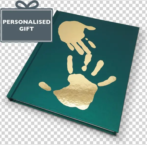 Personalised Foil Blocked Handprint Notebook