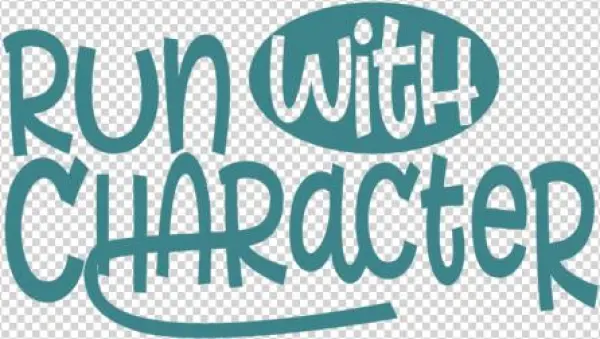 Run With Character - Calligraphy