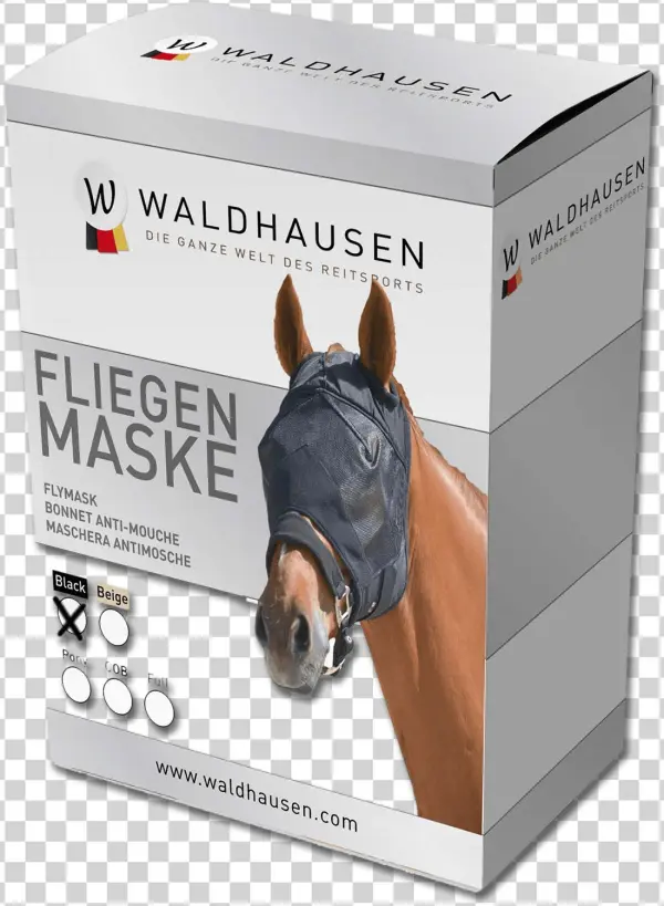 Sale New Tested - Waldhausen Fliegenmaske Premium Schwarz Ohne Ohren-