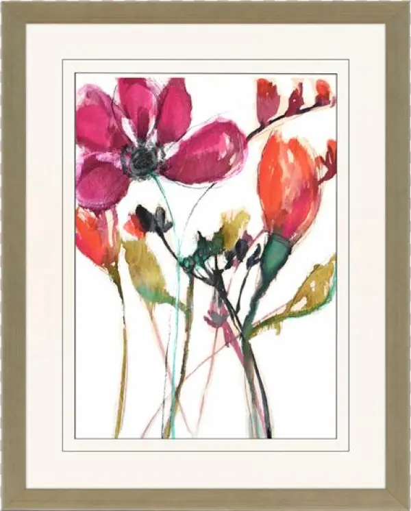 Vivid Arrangement Ii - Jennifer Goldberger Large Canvas Art Prints - Vivid
