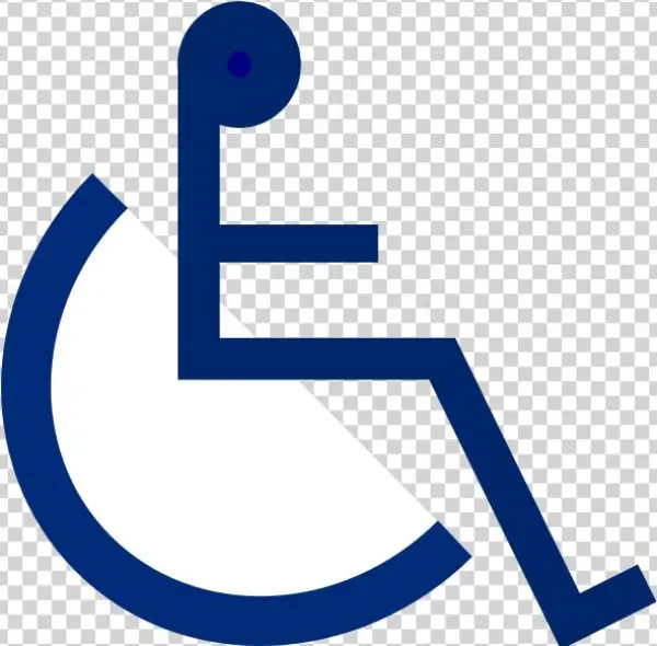 Wheelchair Sign 2 Svg Clip Arts 600 X 580 Px