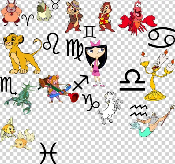 Zodiac - Customized Phineas And Ferb Assortment Of Temporary