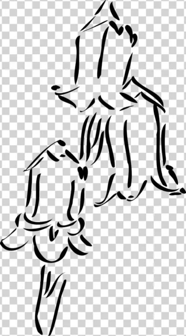 Black And White Line Art Download - Clip Art