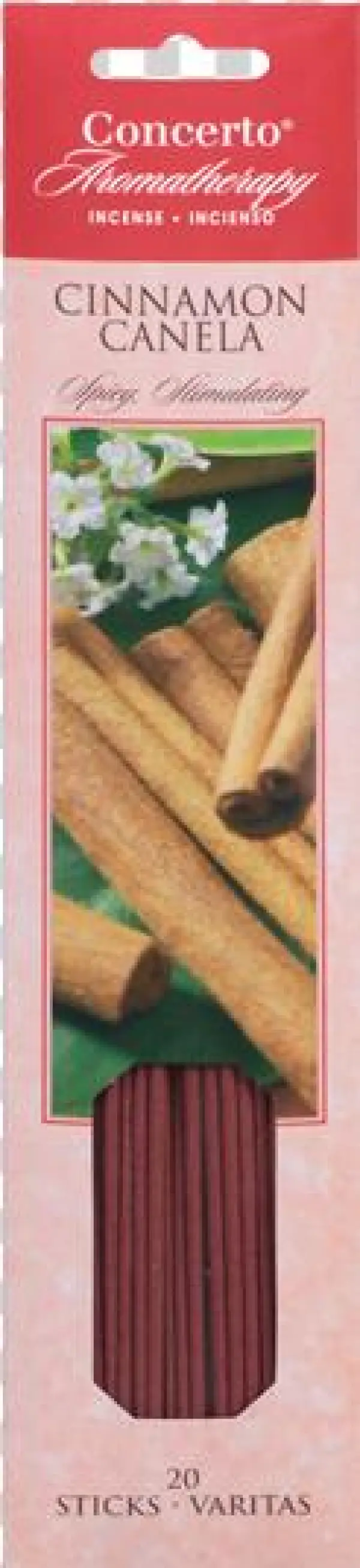 Concerto Aromatherapy Cinnamon Incense Sticks 20 Ct