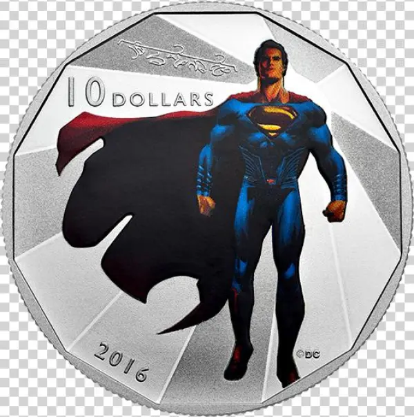 Fine Silver Coin Batman V Superman - 1/2 Oz 2016 Batman V Superman: Dawn Of Justice | Superman